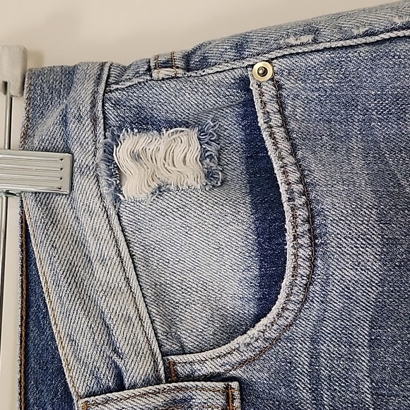 Frame Denim Skirts Women's Le Mini Raw Edge Denim Jean Skirt Size 27 - Picture 7 of 16